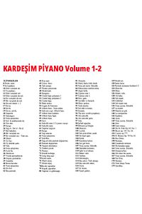 Kardeşim Piyano Volume 1-2 ürün fotoğrafı