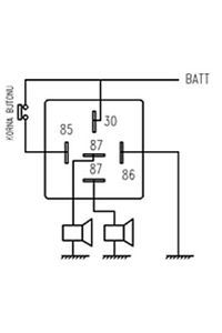 İki Adet Mini Role 12v. 5 Uçlu. 40 A. Far. Korna. Fan. Lpg Röle ürün fotoğrafı