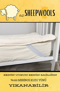 BEBEK YORGAN&PED&YASTIK 3'LÜ SET-%100MERİNOS YÜN İÇ DOLGU - %100 PAMUK DIŞ KUMAŞ -YIKANABİLİR-SAĞLIK ürün fotoğrafı