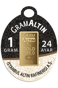 1 Gram 24 Ayar Gram Altın ürün fotoğrafı