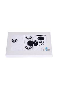 5 Parça Bebek Bornoz Seti  Panda ürün fotoğrafı