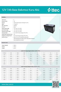 Ttec Base 12v 7ah Bakımsız Kuru Akü (03/2023 ÜRETİM) - 2 ürün fotoğrafı