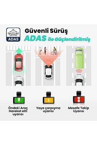 360 Botslab G500h Pro Adas Ön 3k Qhd -arka 1080p Fhd 150° Açı Wifi Gps Gece Görüşlü Araç Içi Kamera ürün fotoğrafı