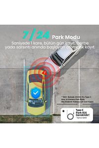 360 Botslab G500h Pro Adas Ön 3k Qhd -arka 1080p Fhd 150° Açı Wifi Gps Gece Görüşlü Araç Içi Kamera ürün fotoğrafı