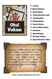 Dedektif Oyunu-dedektiflik Suç Çözümleme-suçluyu Bulma-5'li Paket ürün fotoğrafı