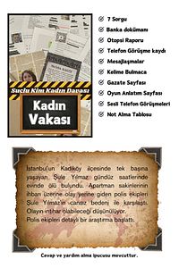 Dedektif Oyunu-dedektiflik Suç Çözümleme-suçluyu Bulma-5'li Paket ürün fotoğrafı