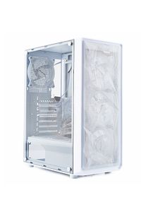 Beyaz Ice Drill 4 RGB Fanlı Mesh Panel ATX PC Gaming Bilgisayar Oyuncu Kasası ürün fotoğrafı