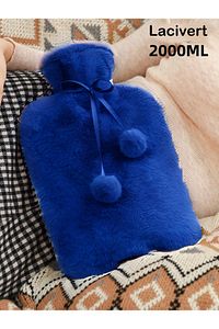 Peluş Kılıflı Sıcak Su Torbası 2 Lt Kare Yumuşak Yıkanabilir Peluş Kılıflı Su Torbası ürün fotoğrafı