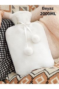 Peluş Kılıflı Sıcak Su Torbası 2 Lt Kare Yumuşak Yıkanabilir Peluş Kılıflı Su Torbası ürün fotoğrafı