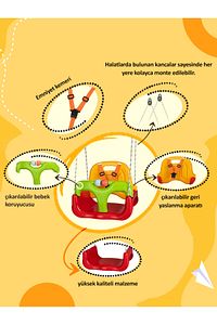 Çocuk Salıncağı - Salıncak Emniyet Kemerli Mavi ürün fotoğrafı
