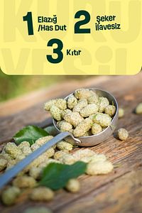 Dut Kurusu - Kuru Dut - Beyaz Dut Kurusu - Kuru Meyve - 300 Gr ürün fotoğrafı