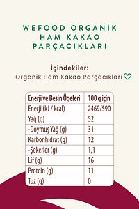 Organik Ham Kakao Parçacıkları 150 Gr (kakao Nibs) ürün fotoğrafı