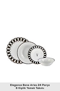 Elegance Bone Aries 24 Parça 6 Kişilik Yemek Takımı ürün fotoğrafı