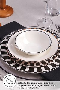 Elegance Bone Aries 24 Parça 6 Kişilik Yemek Takımı ürün fotoğrafı