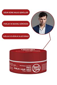 Redone Aqua Wax Saç Şekillendirici Güçlü Tutuş Dogal Parlaklık Yaratıcı Şekiller– Vegan 150 ml ürün fotoğrafı