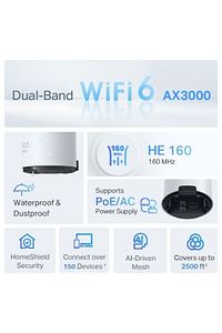 Deco X50-poe Outdoor(1-PACK)ax3000 Ev-fi Sistemi,poe'li ürün fotoğrafı