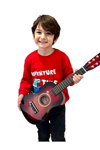 Çocuk Gitarı Kırmızı 60cm Ahşap 6 Telli Penalı ürün fotoğrafı