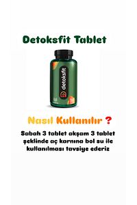 Detoksfit Tablet Hızlı Detoks Kolay Ödem Atma ürün fotoğrafı