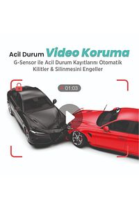 360 Botslab G500h Pro Adas Ön 3k Qhd -arka 1080p Fhd 150° Açı Wifi Gps Gece Görüşlü Araç Içi Kamera ürün fotoğrafı