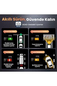 Botslab G980h Pro Adas Ön 4k Uhd Arka 2k Qhd 170° Geniş Açı Gecegörüşü Gps Wifi Araç Içi Kamera ürün fotoğrafı