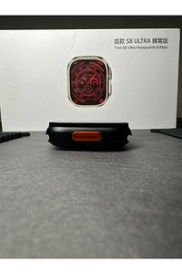 S8 4g Lite Ultra Sim Kartlı Kameralı Android Akıllı Saat 49mm Smartwatch Çift Kordon Gri ürün fotoğrafı
