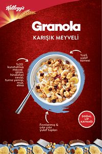 Karışık Meyveli Granola 340 Gr,%45 Yulaf Içerir,lif Kaynağı,%20 Kurutulmuş Meyve ürün fotoğrafı