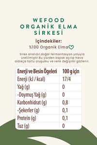 Organik Elma Sirkesi 500 ml ürün fotoğrafı