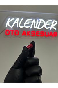 Kırmızı Metal Bijon Kapağı 4 Adet Parlak uyumlu ürün fotoğrafı