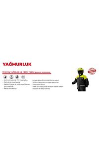 Forte Gt 1134 Motosiklet Pvc Yağmurluk Cepli Alt Üst Takım 2xl Beden Mavi ürün fotoğrafı