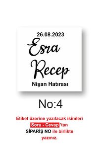 Kişiye Özel Kına-nişan-söz-nikah-düğün Etiketi-özel Kesim Beyaz Ve Şeffaf Sticker 3,5x3,5 51 Adet ürün fotoğrafı