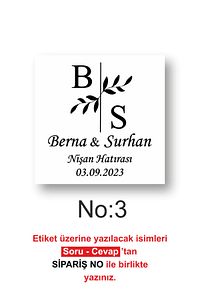 Kişiye Özel Kına-nişan-söz-nikah-düğün Etiketi-özel Kesim Beyaz Ve Şeffaf Sticker 3,5x3,5 51 Adet ürün fotoğrafı
