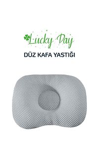 Kafa Yastığı Gri Bebek Kafa Yastığı, Düz Kafa Yastık, Bebek Yastığı, Organik Pamuk Kumaş ürün fotoğrafı