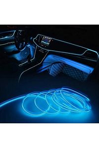 Araç Araba Içi Torpido Şerit Ledi Renkli Ip Neon Ip Led 2 Metre Mavi ürün fotoğrafı
