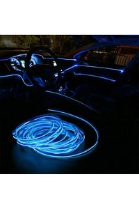 Araç Araba Içi Torpido Şerit Ledi Renkli Ip Neon Ip Led 2 Metre Mavi ürün fotoğrafı