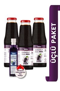 3 Adet Karadut Özü 1400 gr Yaban Mersin Özü 350 gr ürün fotoğrafı
