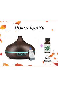 Kumandalı Hava Nemlendirici Buhar Makinesi 500 ml Aroma Difüzörü 1 Adet Aromatik Koku Hediyeli ürün fotoğrafı