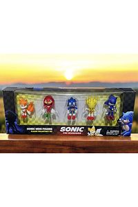 Sonic 5 Li Karakter Figür Oyuncak Seti Çizgi Film Süper Kirpi Kutulu Sağlam Kargo Sonik ürün fotoğrafı