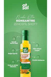 Ginger Shot, Portakal, Limon, Bal Ve C Vitamini Içeren Doğal Karışım Zencefil Shot 350g ürün fotoğrafı