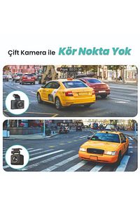360 Botslab G500h Pro Adas Ön 3k Qhd -arka 1080p Fhd 150° Açı Wifi Gps Gece Görüşlü Araç Içi Kamera ürün fotoğrafı