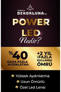 Modern Bolivia Tekli Krom Sarkıt Led Beyaz Power Ledli Salon Mutfak Oda Hol Ledli Avize ürün fotoğrafı