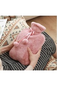 Peluş Kılıflı Sıcak Su Torbası 2 Lt Kare Yumuşak Yıkanabilir Peluş Kılıflı Su Torbası ürün fotoğrafı