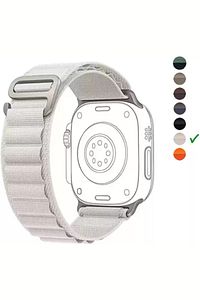 Apple Watch Uyumlu Seri 1/2/3/4/5/6/se/7/8/9 Ultra/ultra2 42-44-45-49mm - S10(46MM) Kordon Alpin 42 ürün fotoğrafı