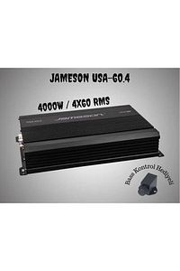 Usa-60.4 4 Kanal 4000w Oto Amfi 4x60rms Bass Kontrol Hediyeli ürün fotoğrafı