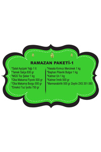 Ramazan Erzak Yardım Paketi Kolisi 2021 11 Parça No:1 ürün fotoğrafı