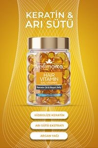Saç Vitamini - Keratin Oil & Royal Jelly - Saç Onarıcı Bakım Yağı - Canlı Ve Parlak Görünüm ürün fotoğrafı