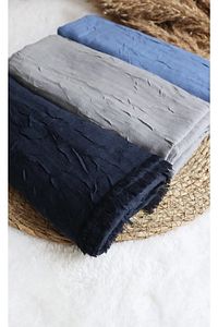 Bambu Kraş Şal 3’lü Set Lacivert, Mavi,gri ürün fotoğrafı