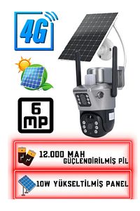 6mp Dahili Mikrofon Ve Hoparlör Iç Ortam Bebek Ofis Ev Ip Kamera Solar Güvenlik Kamerası ürün fotoğrafı
