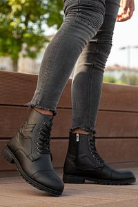 D460 Soğuk Geçirmez Kışlık Fermuarlı Unisex Bot Kauçuk Taban Sağlam Garantili Ürün ürün fotoğrafı