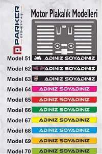 Kişiye Özel Isimli Motor Plakalık ürün fotoğrafı