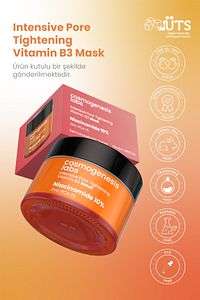%10 Niacinamide Krem Maske 50ml – Durulanan Yüz Maskesi Gözenek Sıkılaştırıcı Karşıtı Vegan ürün fotoğrafı